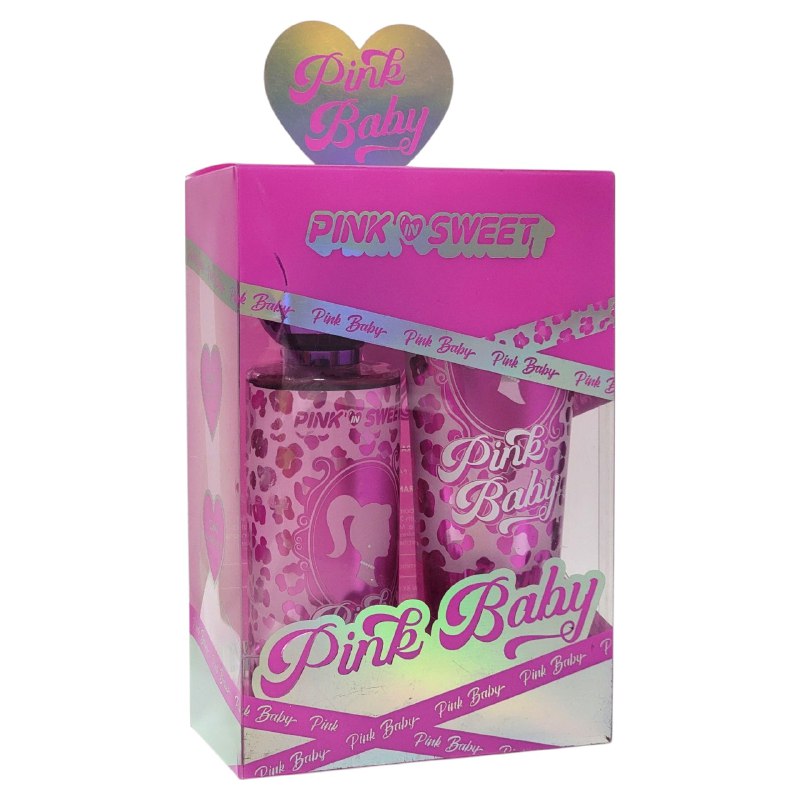 SET PINK IN SWEET, PINK BABY SPLASH 250ML, CREMA CORPORAL 236ML (M)