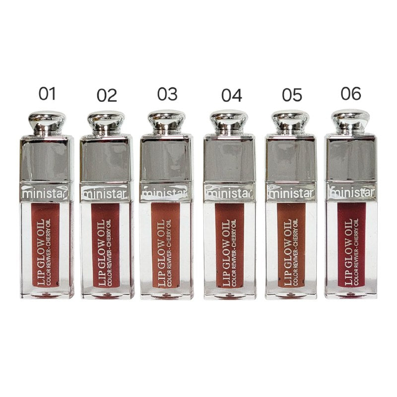 BRILLO LABIAL ACEITE REVITALIZADOR DE COLOR DE CEREZA MINISTAR 12ML DUPE DE DIOR