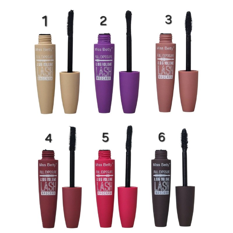 MASCARA PARA PESTAÑAS MISS BETTY 12G (DUPE DE MAYBELLINE) EXPOSICION COMPLETA Y GRAN VOLUMEN COLOR NEGRO
