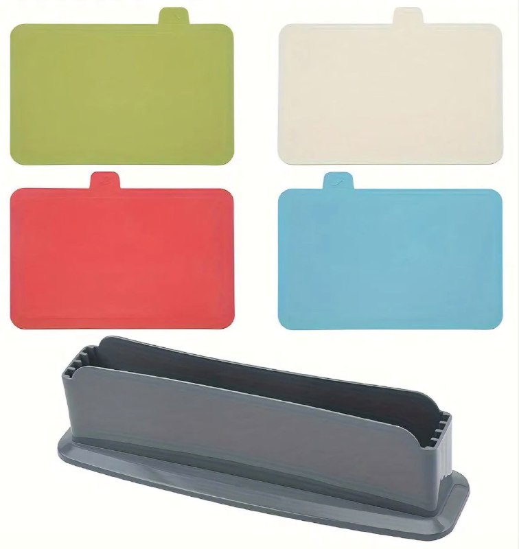 TABLAS DE PICAR, JUEGO DE TABLAS DE CORTAR DE 4 PIEZAS, DE PLASTICO DE GRADO ALIMENTICIO NO TOXICO, DURADERO Y ANTIDESLIZANTE, DRENAJE DOBLE FUNCION tabla