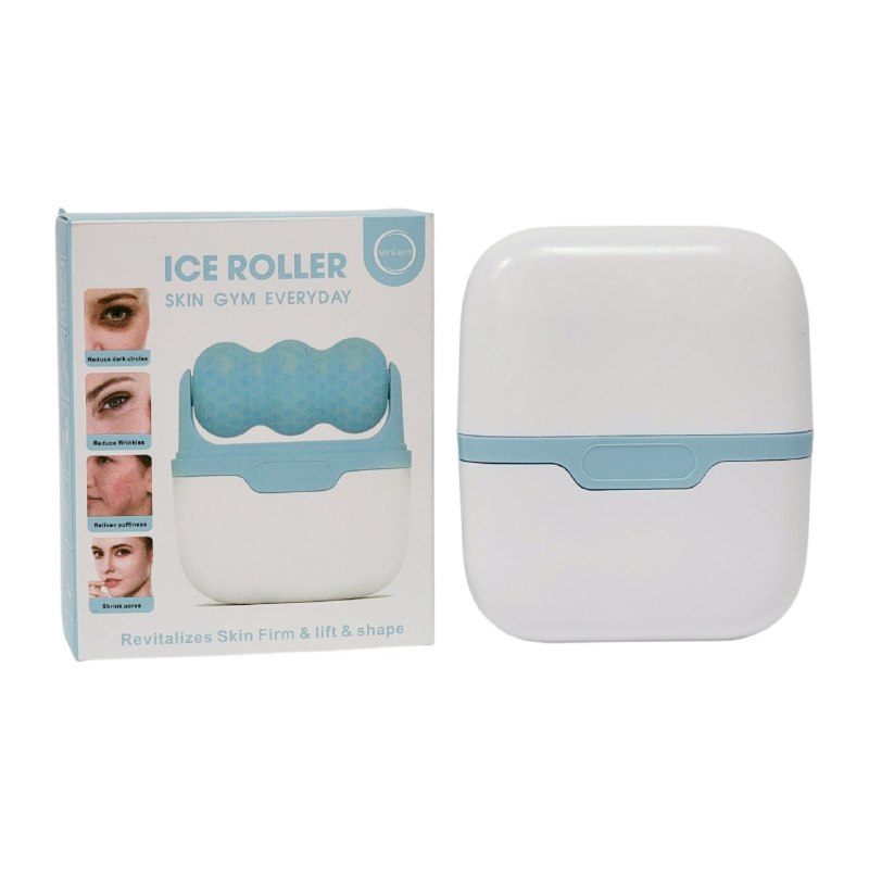 MOLDE RODILLO DE HIELO FACIAL QUE DESINFLAMA INMEDIATAMENTE Y ESCULPE LOS CONTORNOS DE LA PIEL ICE ROLLER 7.5X8.5CM