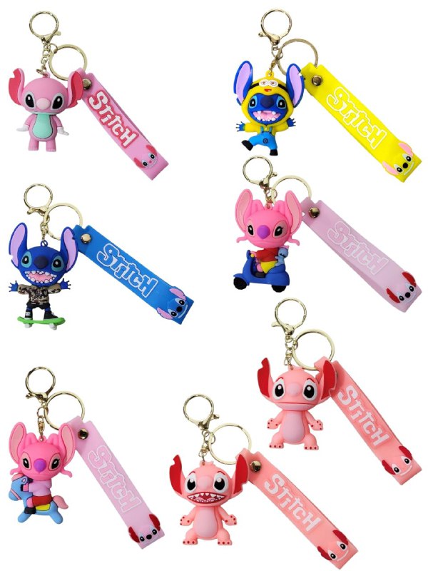 LLAVEROS DE LILO Y STITCH 7 ESTILOS DISPONIBLES