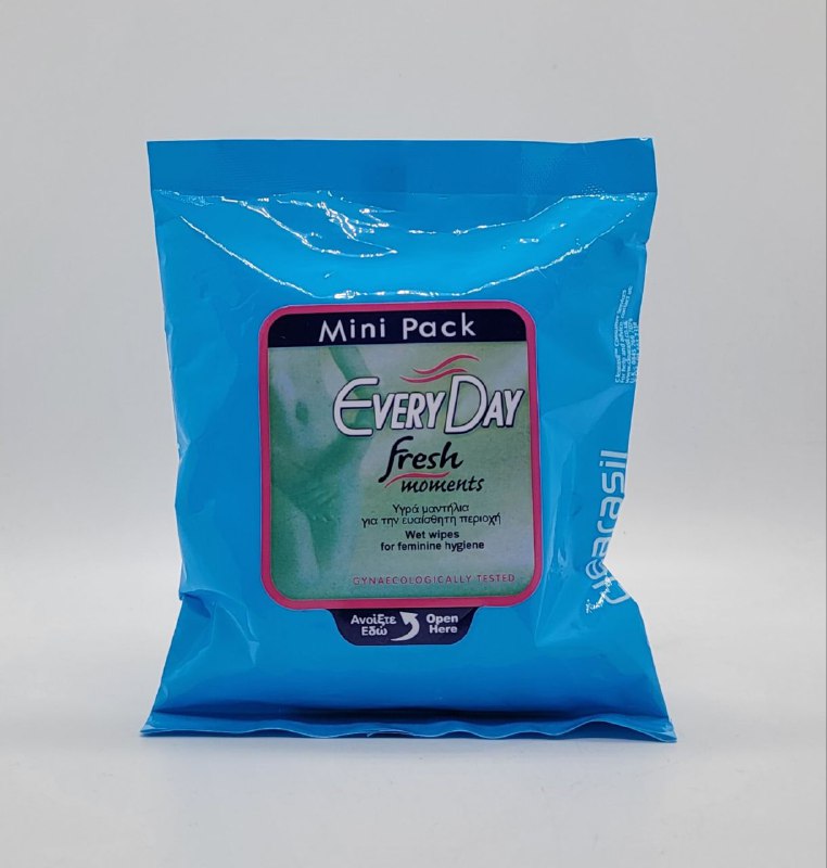 TOALLITAS HUMEDAS EN MINI PAQUETE PARA ZONA INTIMA SENSIBLE EVERY DAY 30UND