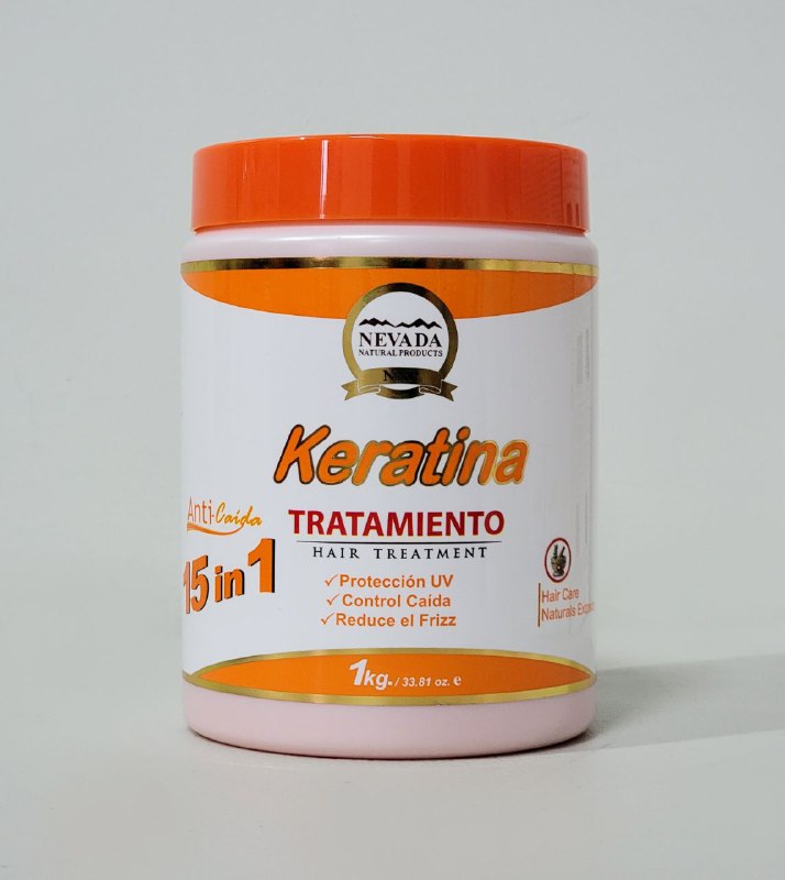 TRATAMIENTO PARA EL CABELLO ANTICAIDA 15 EN 1 DE QUERATINA NEVADA 1KG
