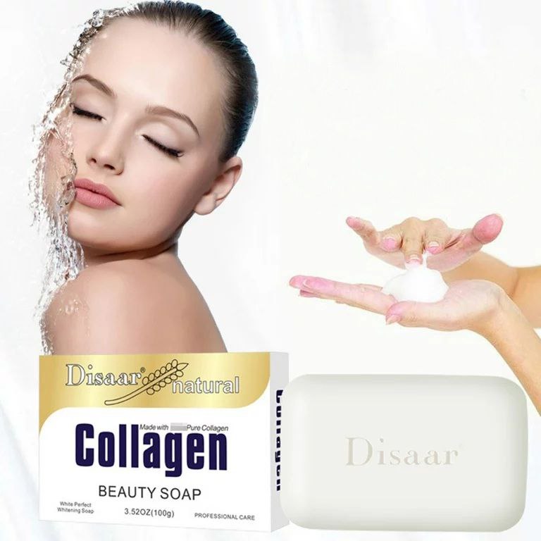 JABON FACIAL ANTIMANCHAS BLANQUEADOR DE COLAGENO DISAAR 100G