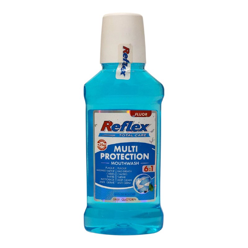 ENJUAGUE BUCAL MULTIPROTECCION DE LIMPIEZA PROFUNDA ANTI CARIES Y SARRO REFLEX 225ML