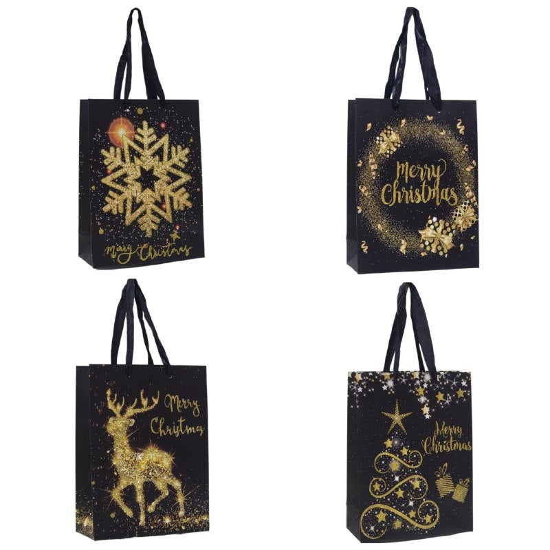 BOLSA DE REGALO NAVIDEÑA PAQUEÑA 18X24X8CM