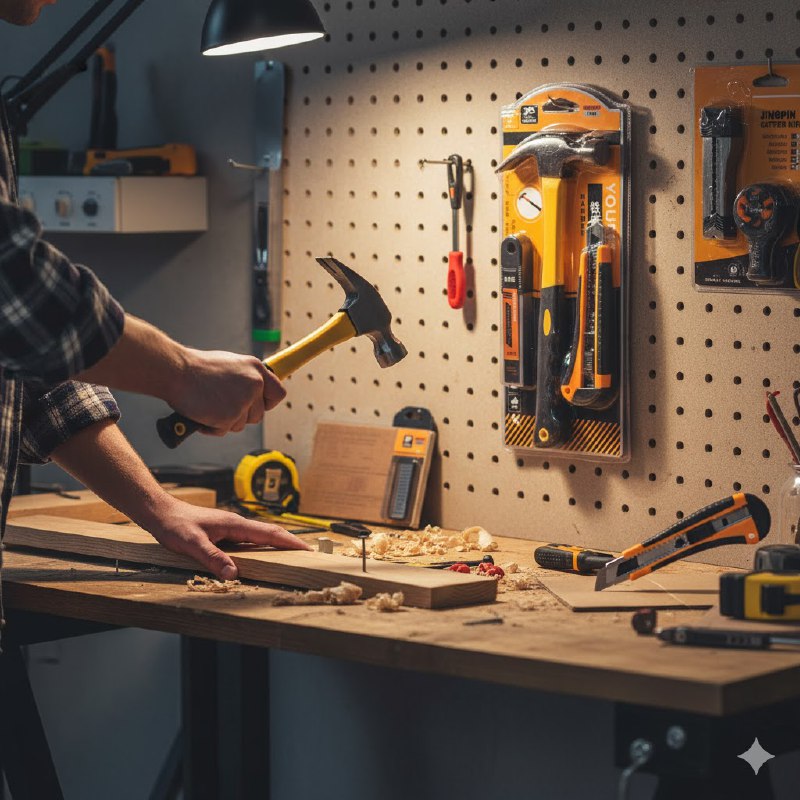 HERRAMIENTAS EN SET DE 3 PIEZAS PARA LAS REPARACIONES DEL HOGAR MARTILLO, NAVAJA Y REPUESTOS YOUMEI