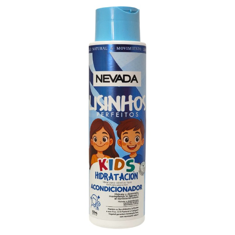 ACONDICIONADOR PARA EL CABELLO HIDRATANTE PARA NIÑOS PELO LISO DESNEREDADO NEVADA KIDS 500ML