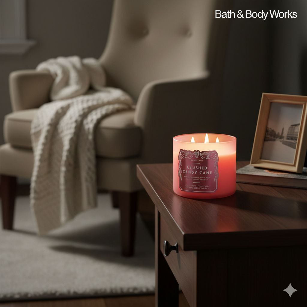VELA AROMATICA WHITE BARN CRUSHED CANDY CANE 411G