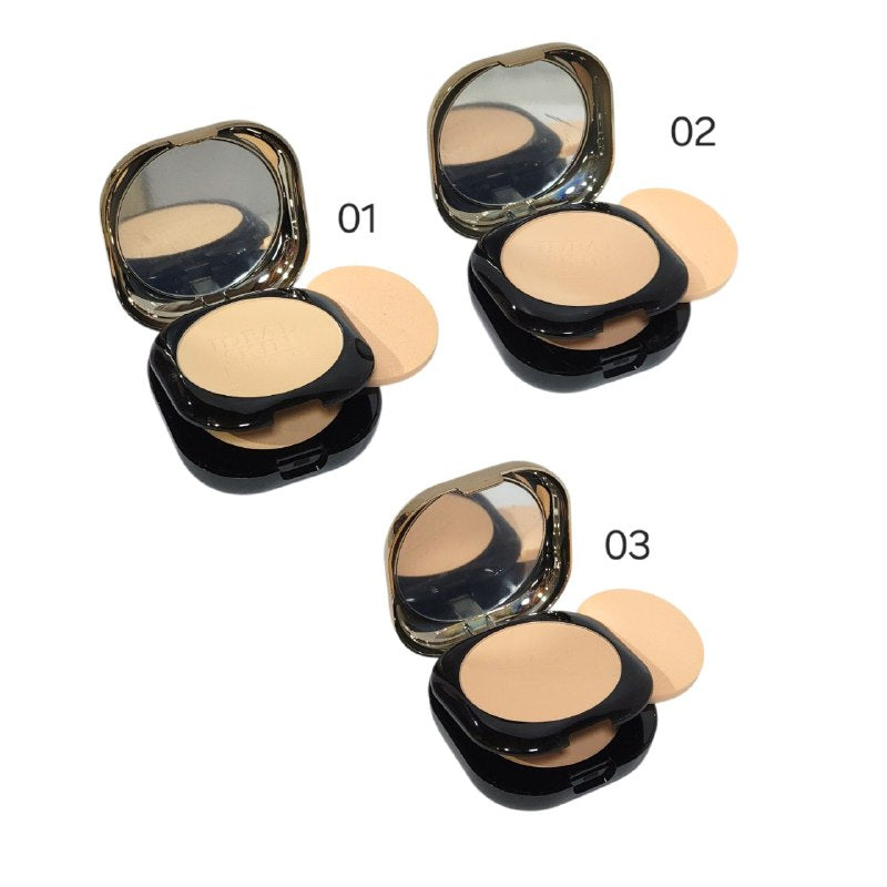 POLVO DE MAQUILLAJE COMPACTO MATTE NATURAL DE LARGA DURACION KISS BEAUTY 24G, 3 TONOS