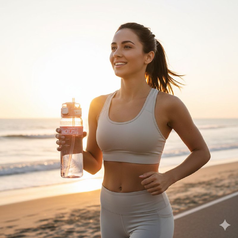 BOTES DE AGUA TERMO DEPORTIVO ERGONOMICO TRANSPARENTE DE PLASTICO RESISTENTE VARIOUS SPORTS 950ML