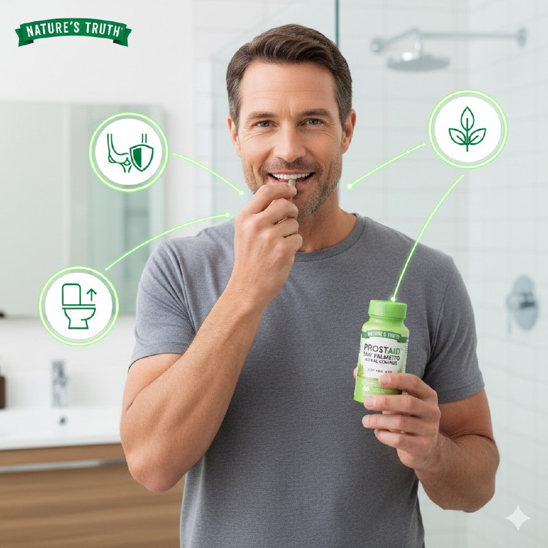 VITAMINAS EN CAPSULAS PARA HOMBRES PARA CUIDADO DE LA PROSTATA NATURES TRUTH 60UND