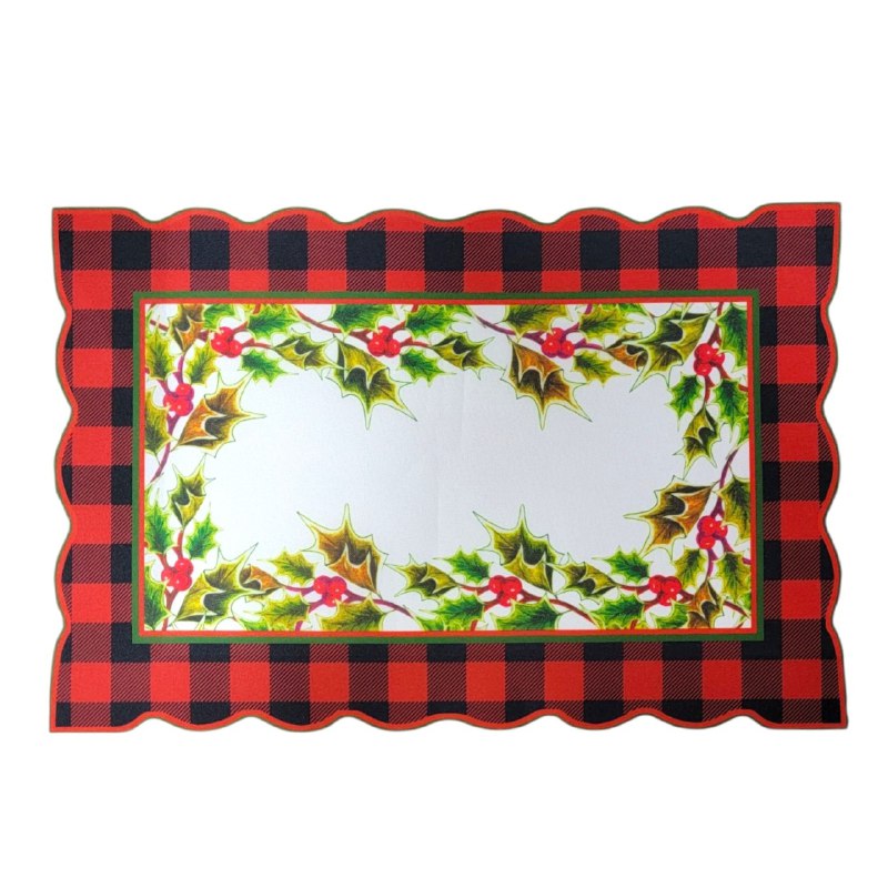 MANTEL NAVIDEÑO PARA MESA COMEDOR INDIVIDUALES FESTIVOS Y ELEGANTES, 5 ESTILOS