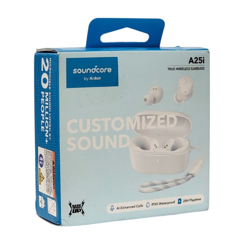 AUDIFONOS AURICULARES INALAMBRICOS ORIGINALES SONIDO DE ALTA CALIDAD, RESISTENTE AL AGUA Y SUDOR, APLICACION PERSONALIZABLE SOUNDCORE, BATERIA 9H SOUNDCORE A25i