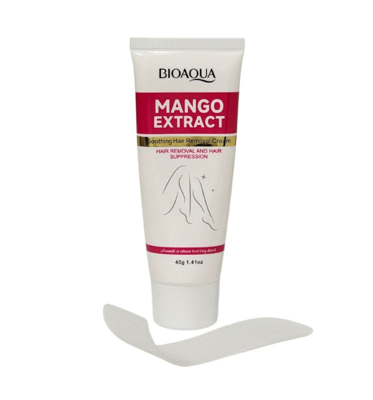 CREMA CORPORAL DEPILADORA SUAVE CON EXTRACTO DE MANGO BIOAQUA 40G