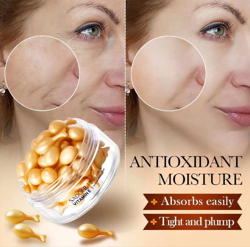 CREMA FACIAL HIDRATANTE DE ONAGRA Y VITAMINA E EN AMPOLLAS, HIDRATACION DE LARGA DURACION, BLANQUEAMIENTO Y AUMENTA LA ELASTICIDAD Y SUAVIDAD DE LA PIEL SADOER 30UNDX0.34G
