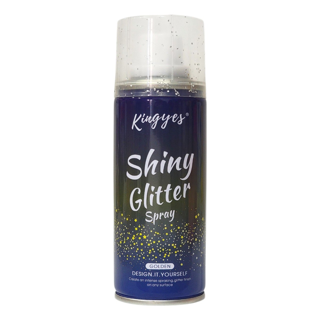 SPRAY CORPORAL COLOR DORADO CON BRILLO KINGYES 120ML