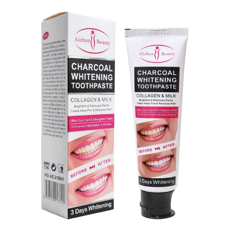 PASTA DENTAL BLANQUEADORA DE CARBÓN AICHUN BEAUTY 100ML