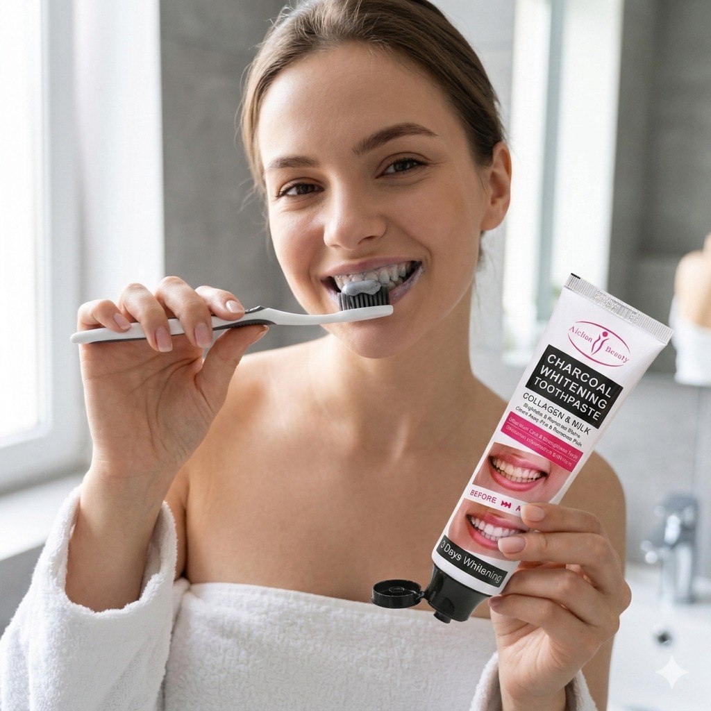 PASTA DENTAL BLANQUEADORA DE CARBÓN AICHUN BEAUTY 100ML