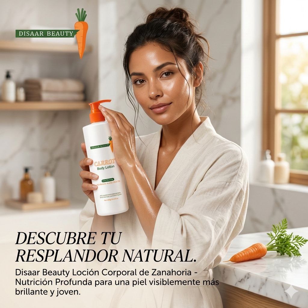 CREMA CORPORAL HIDRANTE Y ACLARANTE CON EXTRACTO DE ZANAHORIA DISAAR 480G