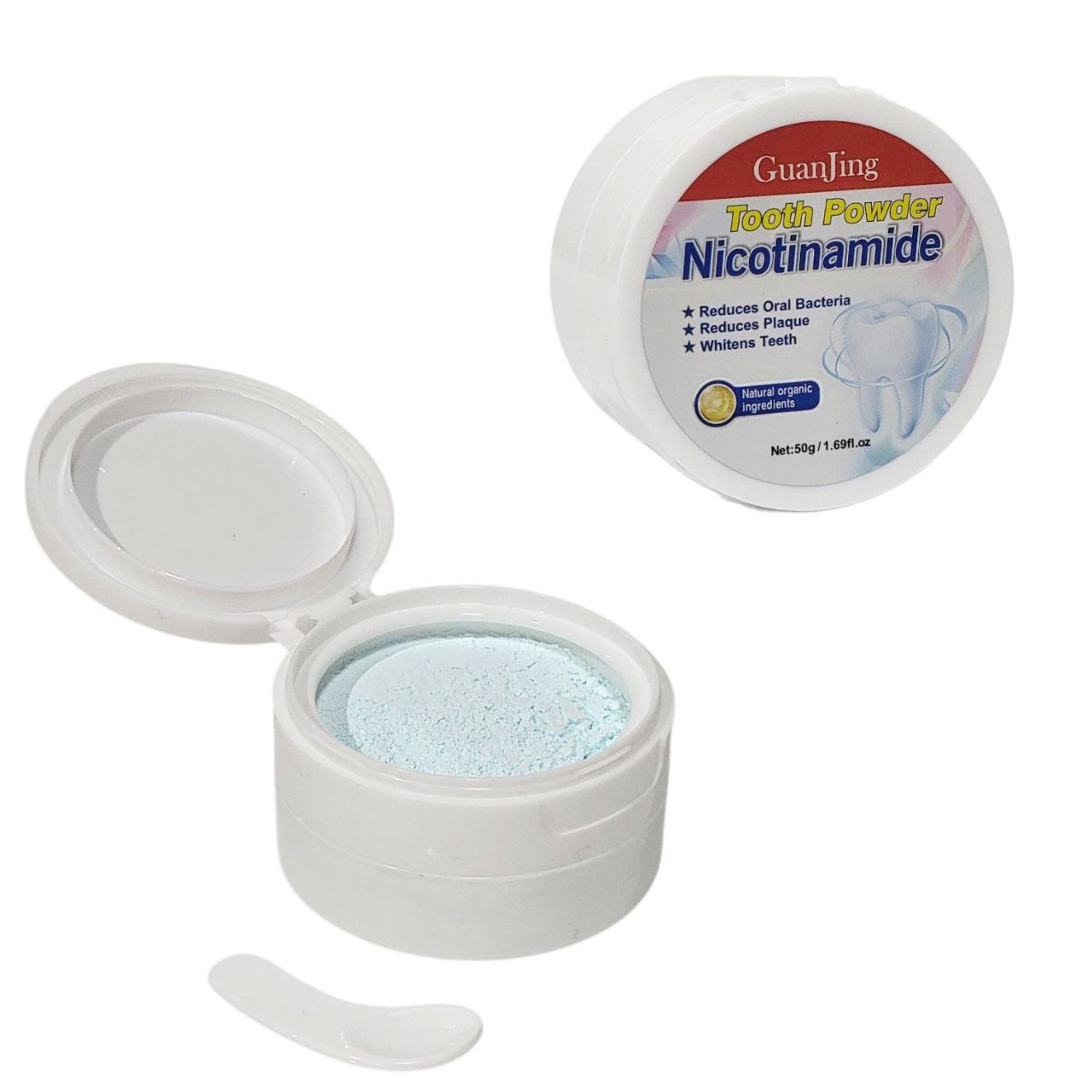 POLVO DENTAL BLANQUEADOR CON NICOTINAMIDA GUANJING 50G