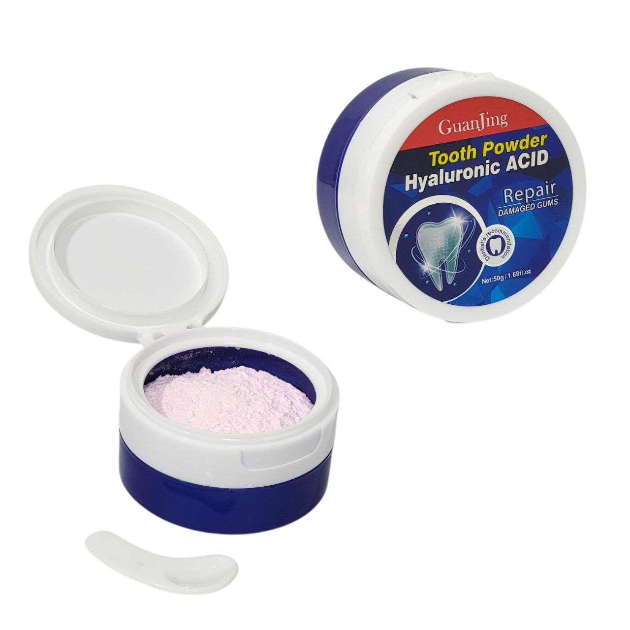 POLVO DENTAL REGENERADOR Y ANTIMANCHAS CON ACIDO HIALURONICO GUANJING 50G