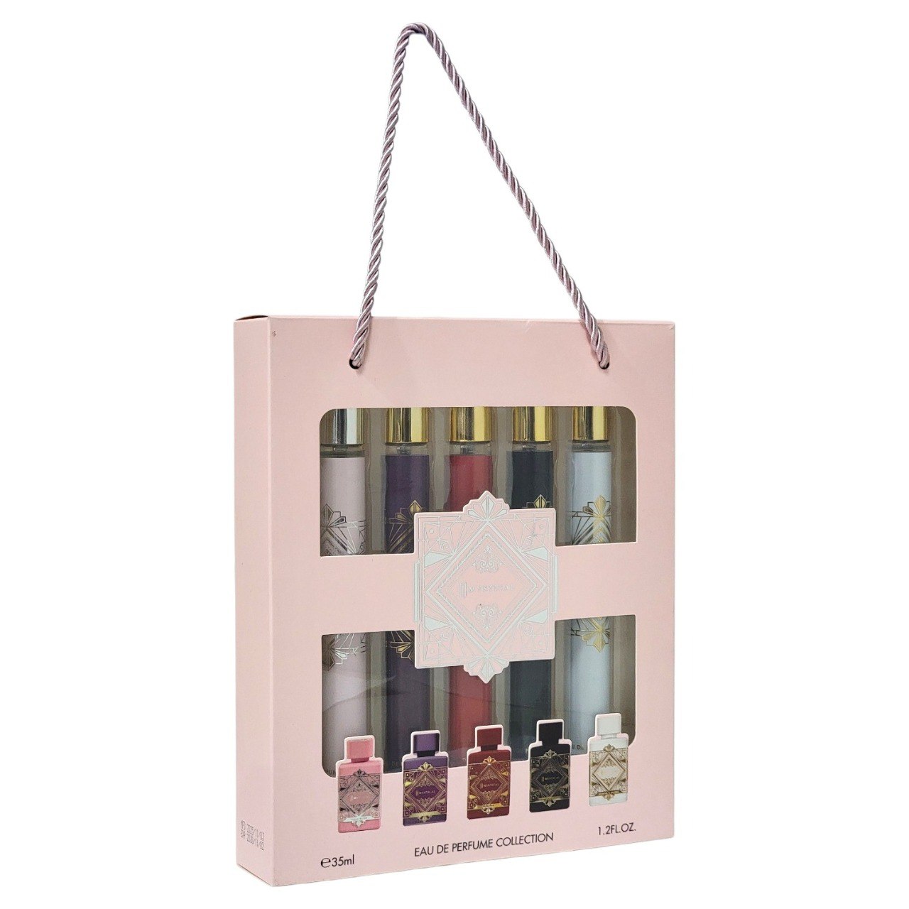 SET PERFUME EN TUBO PARA DAMA MYSTICAL EDP (M) 35ML X 5PCS (INSPIRADO EN LATTAFA BADE'E AL OUD)