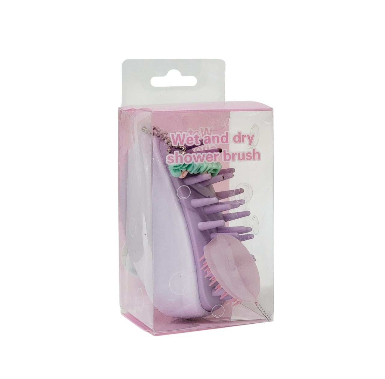 CEPILLO PARA EL CABELLO MASAJEADOR DE SILICONA 5X10CM