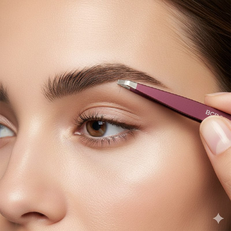 PINZAS DEPILADORAS PARA CEJAS Y PESTAÑAS EN SET DE 4 PIEZAS DE ACERO INOXIDABLE BCBGENERATION