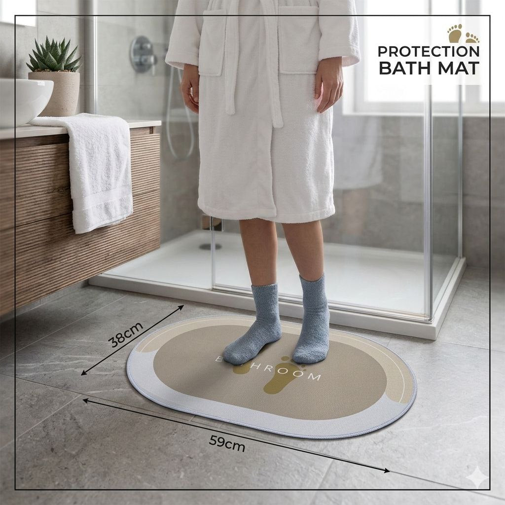 ALFOMBRA DE BAÑO ANTIDESLIZANTE MY HOME 39X49CM