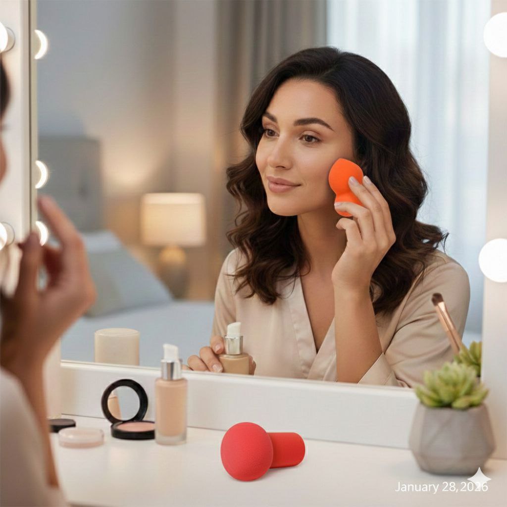 SET DE ESPONJAS DE MAQUILLAJE 2PCS FENLIPI