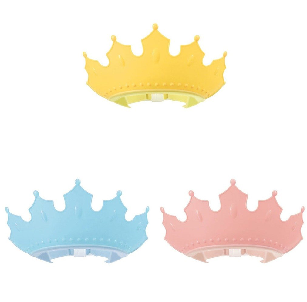 GORRO PROTECTOR DE SHAMPOO PARA NIÑOS CON DISEÑO DE CORONA 26X22CM