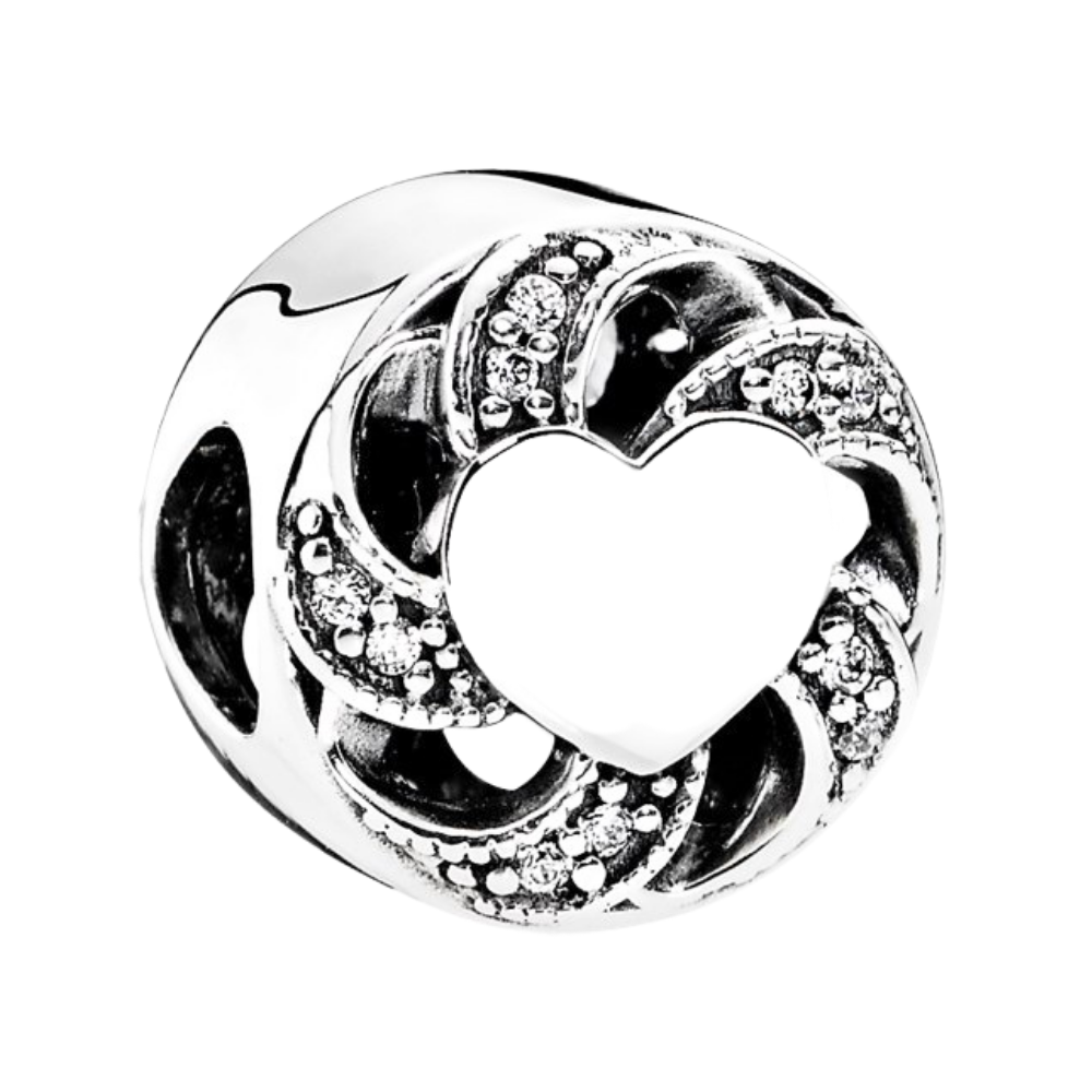 PCHARM1947 REDONDO CON CORAZON BLANCO EN MEDIO