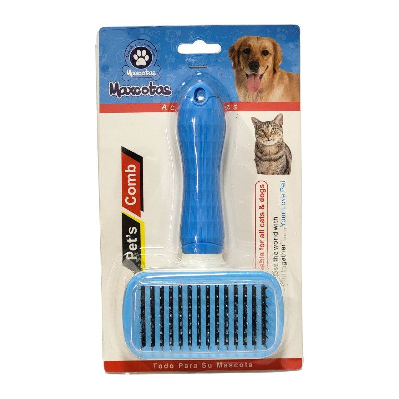 CEPILLO PEINE PARA MASCOTAS PERROS Y GATOS MAXCOTAS