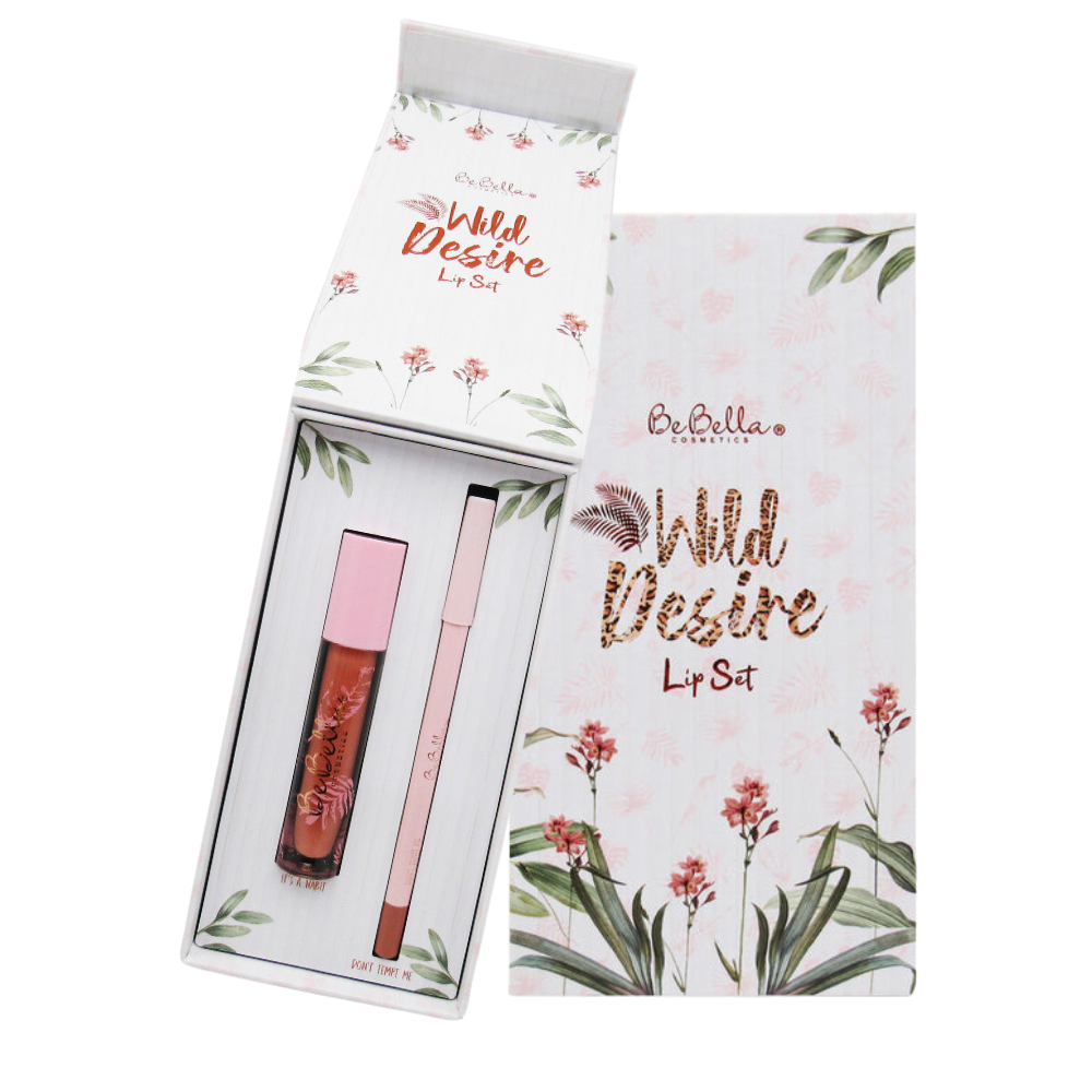 BRILLO PARA LABIOS Y DELINEADOR WILD DESIRE LIP SET BEBELLA