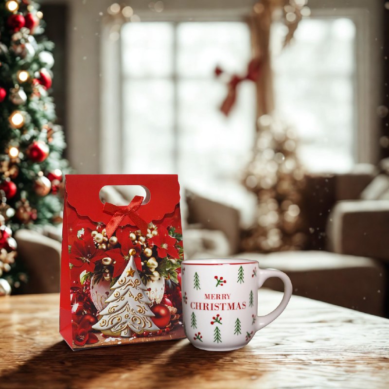 BOLSA DE REGALO NAVIDEÑA MINI PEQUEÑA 16X12CM