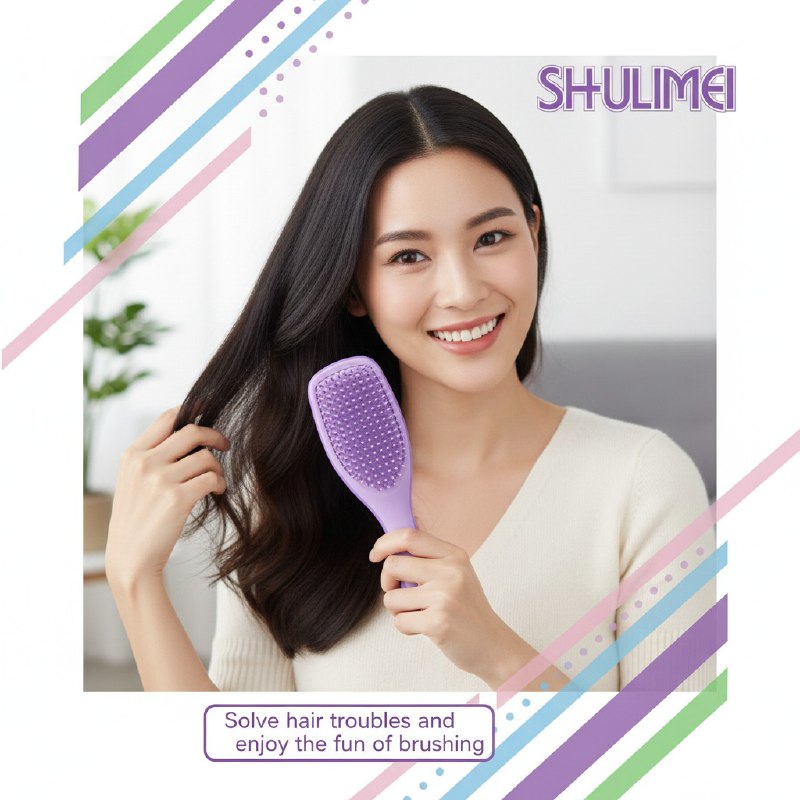 CEPILLO PROFESIONALES DESENREDANTES Y DE MASAJE SUAVIZANTES SHULIMEI 20CM