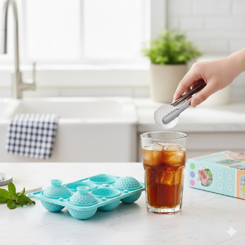 ORGANIZADOR RECIPIENTE MOLDE PARA HACER HIELO QUE PRODUCE ESFERAS Y CUBOS 3 COLORES