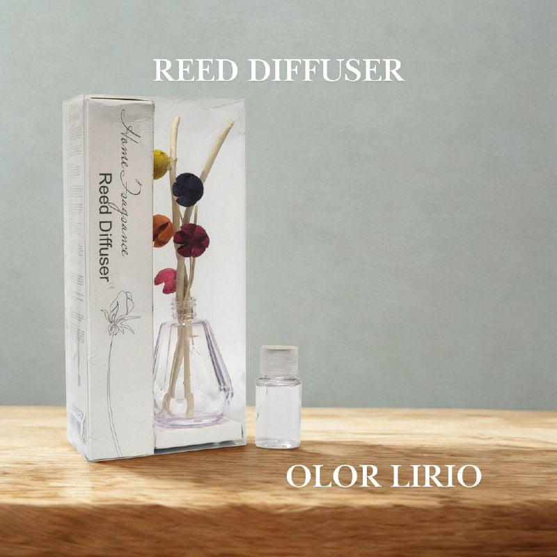 AMBIENTADOR AROMATIZANTE DIFUSOR DE VARILLAS PARA EL HOGAR DE AROMA CONTINUO SIN HUMO NI GOTEO, 4 AROMAS REED DIFFUSER