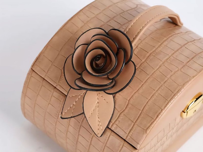 ORGANIZADOR JOYERO ELEGANTE PORTATIL, CAJA DE ALMACENAMIENTO DE JOYAS, FACIL DE TRANSPORTAR