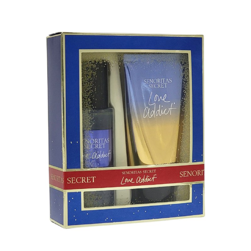 SET SENORITAS SECRET LOVE ADDICT SPLASH 75ML, BODY LOTION 75ML (M) (AROMA SIMILAR VS LOVE ADDICT)