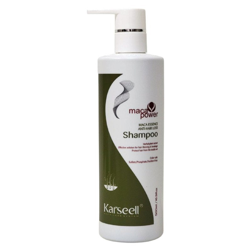 SHAMPOO ANTICAIDA CON EXTRACTO DE MACA Y PLANTAS HERBARIAS KARSEELL 500ML