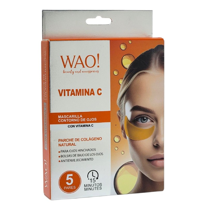 MASCARILLA FACIAL PARA EL CONTORNO DE OJOS CON VITAMINA C Y COLAGENO NATURAL ANTIENVEJECIMIENTO WAO 5UND