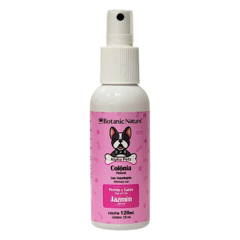 PERFUME PARA PERROS Y GATOS USO VETERINARIO AROMA JAZMIN BOTANIC NATURE ALPHA PETS 120ML
