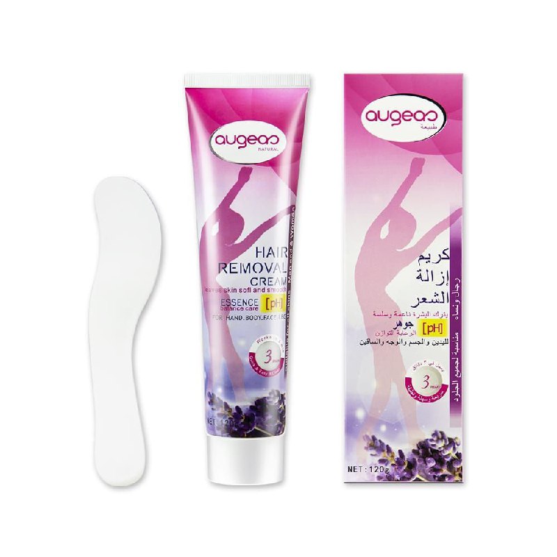 CREMA CORPORAL, CREMA DE CUERPO DEPILADORA EXTRACTO DE PLANTAS NATURALES SUAVES AUGEAS 120G