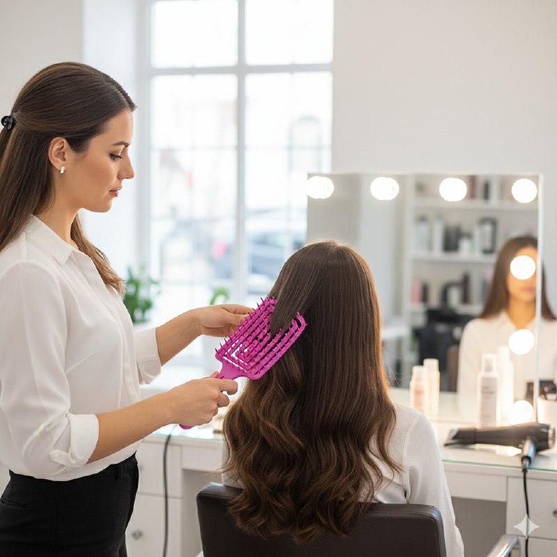 CEPILLO PEINE PARA EL CABELLO PARA CONTROLAR EL FRIZZ STAY BEAUTIFUL 8X23CM, 4 ESTILOS