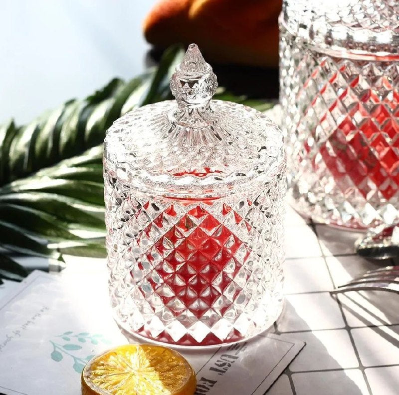 RECIPIENTE AZUCARERA DE CRISTAL 8X9CM DELI GLASS