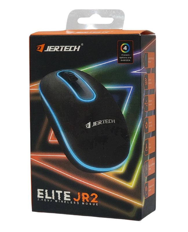 MOUSE RATON INALAMBRICO CON LUZ LED DISEÑO ERGONOMICO 3D JERTECH