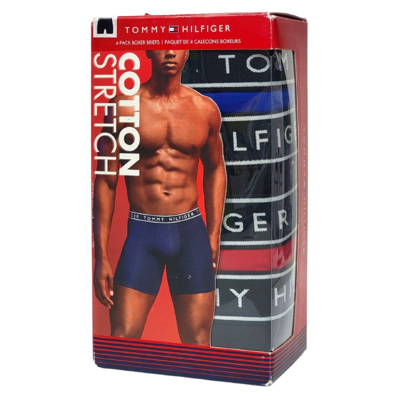 ROPA INTERIOR PARA CABALLERO TOMMY HILFIGER COTTON STRETCH 4 UNIDADES TALLA LARGE 36-38 (L)
